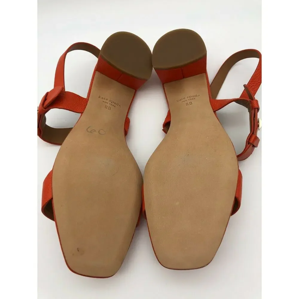 Kate Spade Lagoon Push Stud Women's Sandals Tamarillo Size 7.5B NEW